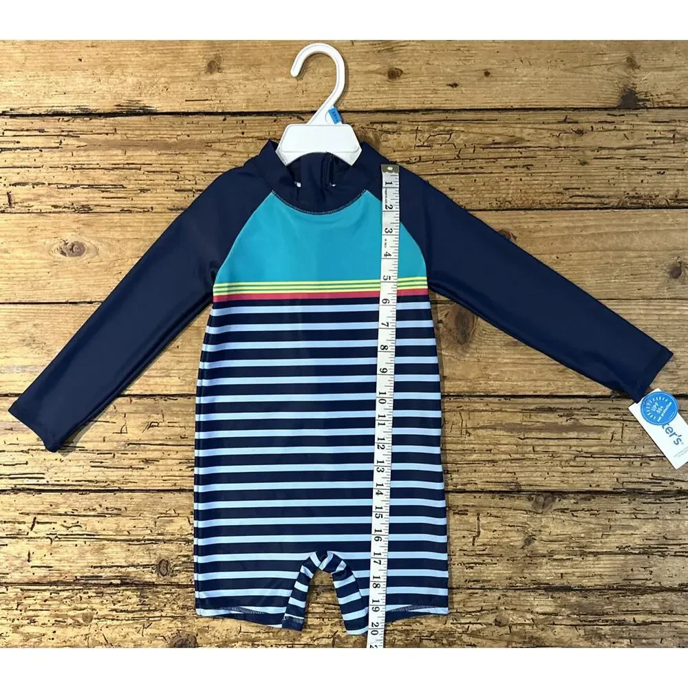 Carters Baby Boy Multicolor Striped Rash Guard Size 24m NWT